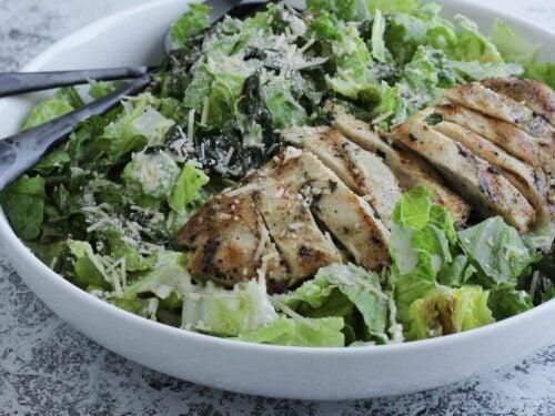 Grilled Gluten-free Caesar Salad with Homemade Dressing