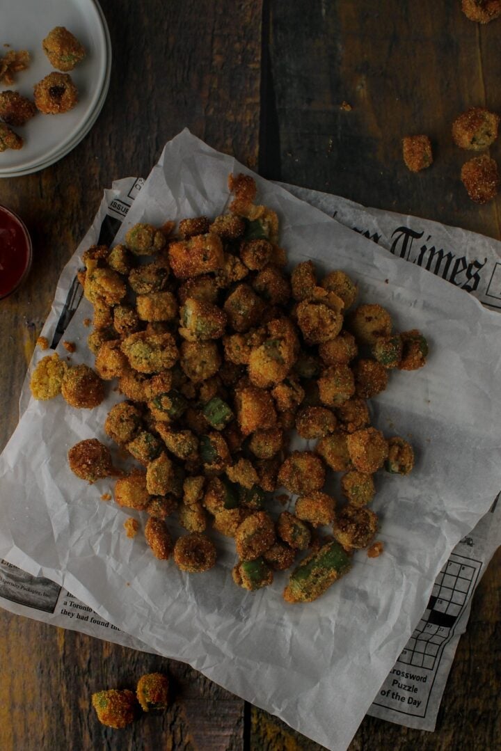 Glutenfree Crispy Fried Okra Grain Free Table
