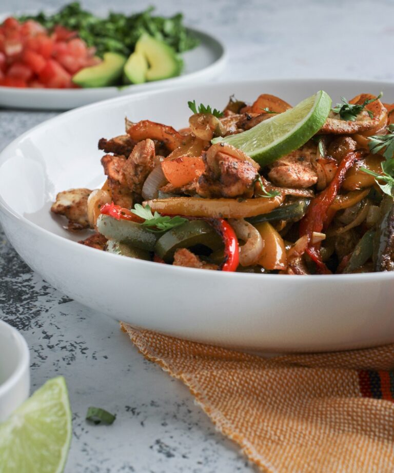 One Pan Glutenfree Fajitas Grain Free Table